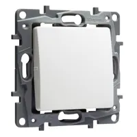Legrand 764507 Niloé fehér 6A IP20 nyomókapcsoló rugós bekötés egypólusú