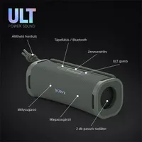Sony SRSULT10H.CE7 ULT FIELD 1 hordozható Bluetooth hangszóró IP67 12 óra üzemidő #8