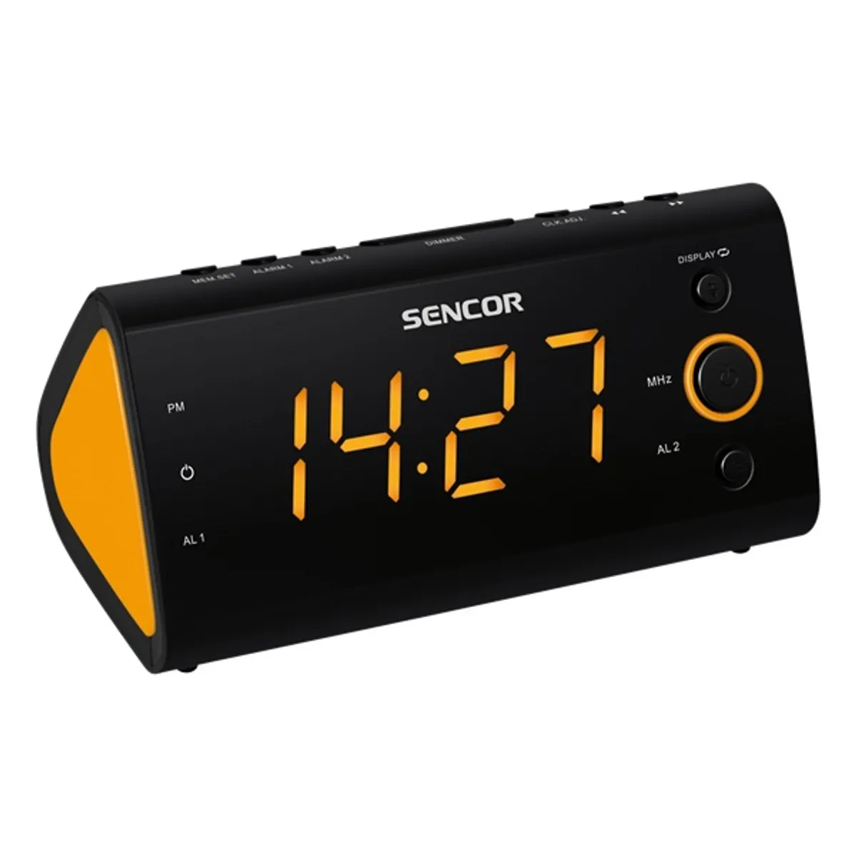 Sencor 35039462 SRC 170 OR rádiós ébresztőóra digitális kijelző narancssárga CR2-032 #1