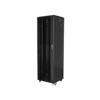 Lanberg FF01-6642-12B 42U 19" 600x600 fekete üvegajtós #3