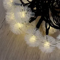 IRIS 315-04 zúzmara 3cm alakú fényfüzér 6m 30 LED meleg fehér napelemes IPX3 #2