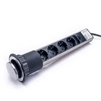 Too PPS-309-4BR IP20 4x SCHUKO beépíthető elosztó 1,8 m kábel 16 A 250 V #3