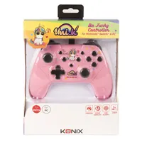 KONIX KX-UNIK-SW-PAD-FUNKY Unik Be Funky kontroller rózsaszín, Nintendo Switch és PC vezetékes, 3 m