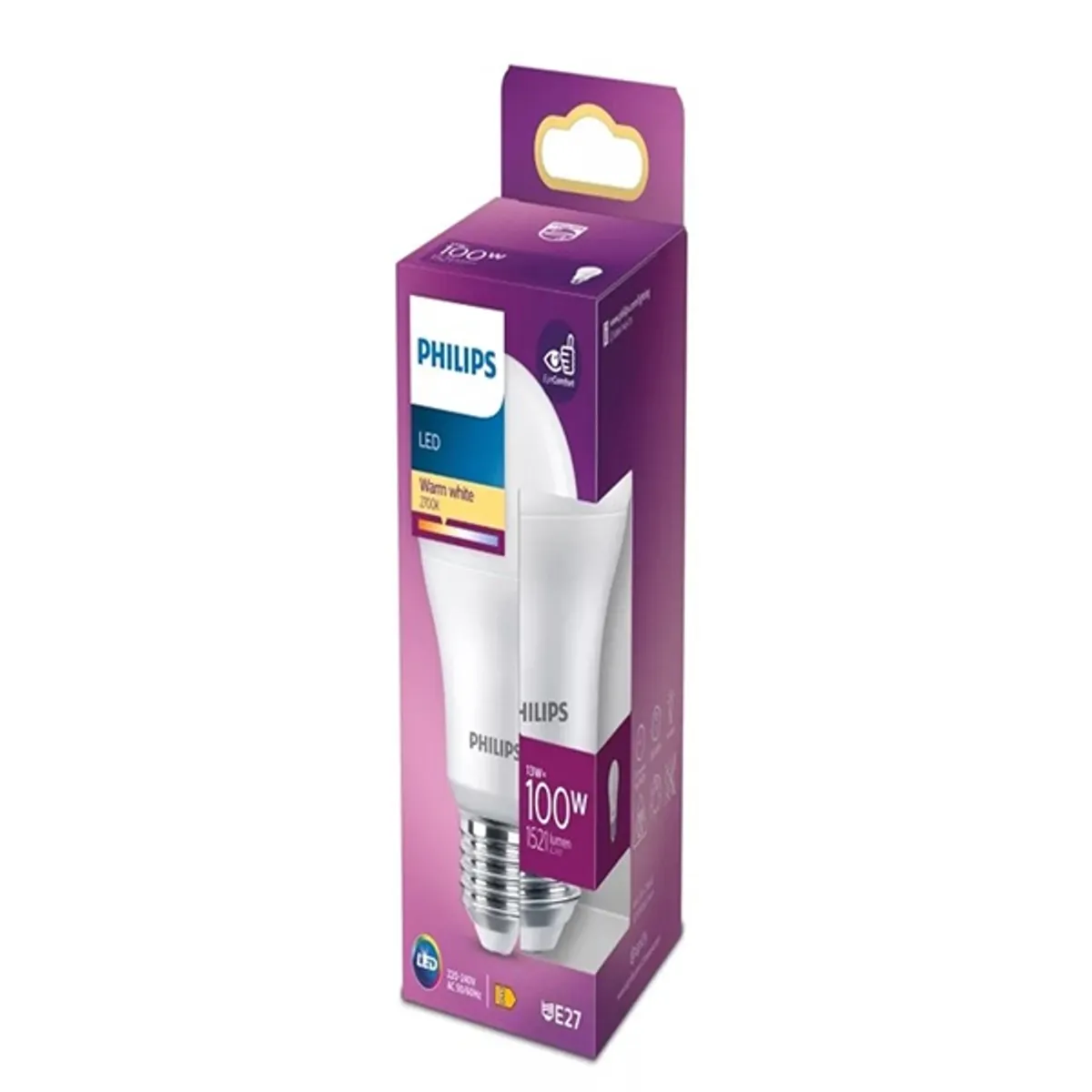 Philips 929002306810 led fényforrás E27 100W gömb alakú #1