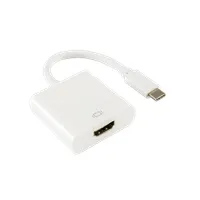SBOX AD.HDMI-TYPEC/R HDMI F-Type-C M adapter Fehér 15 cm USB 3.1 10 Gbps