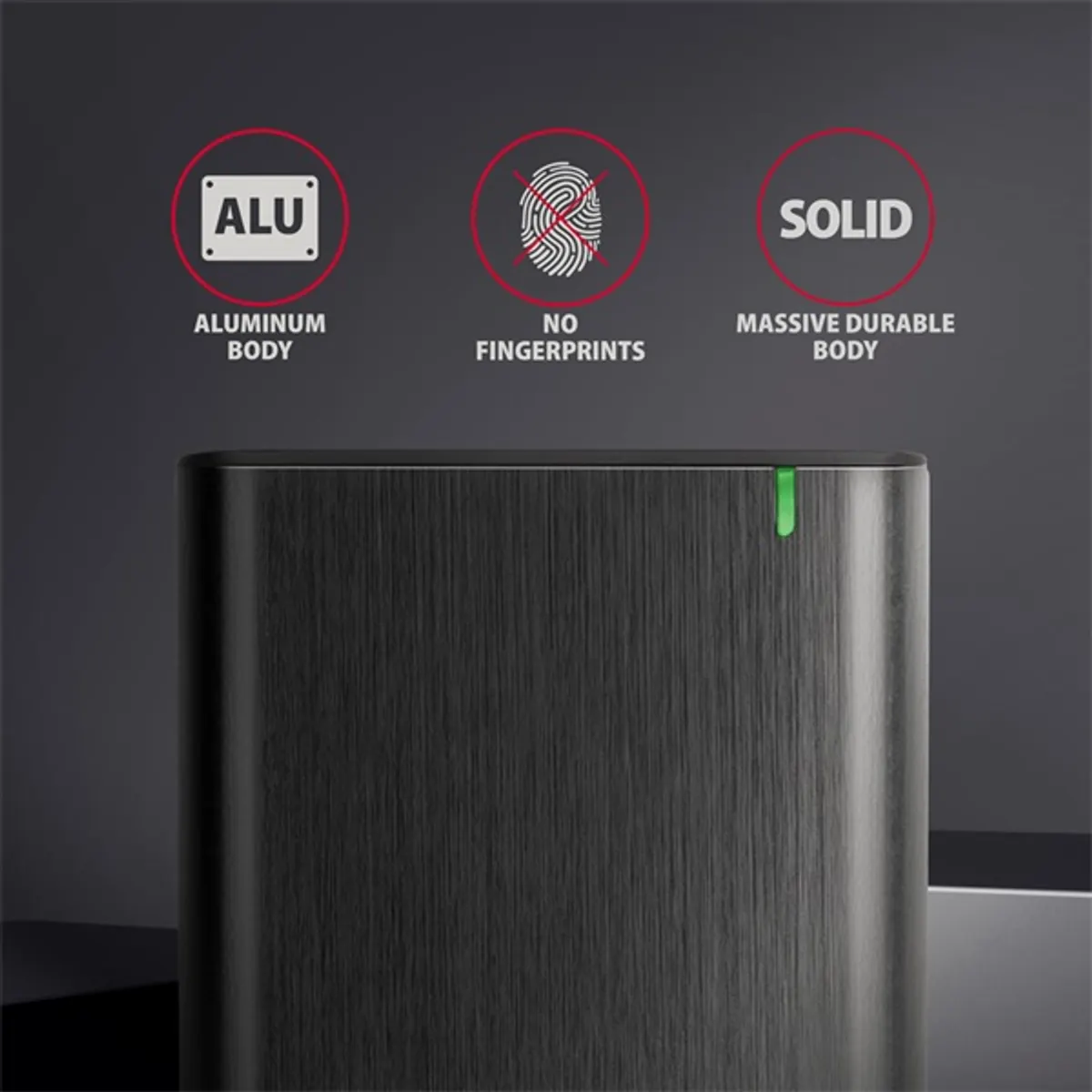 AXAGON EE25-A6M USB3.2 Gen 1 külső 2,5" SATA lemez alumínium csavarmentes fekete #7