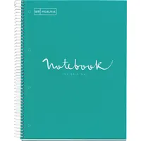 Miquelrius A152387150 Emotions A4 PP türkiz kockás spirálfüzet 24 lap