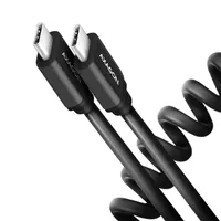 AXAGON BUCM-CM10TB Twister USB-C 2.0 kábel 0,6 m fekete