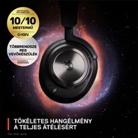 STEELSERIES 61521 Arctis Nova Pro Wireless Bluetooth gamer fejhallgató 12 m 40 mm 38 ohm 10-22000 Hz 100-6500 Hz 22 óra zajcsökkentő mikrofon balos #6
