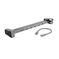 Hama 00200103 USB Type-C 9in1 dokkoló adapter (4x USB 3.1, HDMI, LAN, USB-C, PD, SD)
