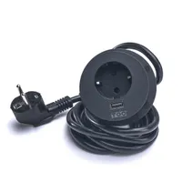 TOO GPS-201-1B süllyesztett hálózati elosztó schuko usb-a 5v 2.4a fekete 1.8 m