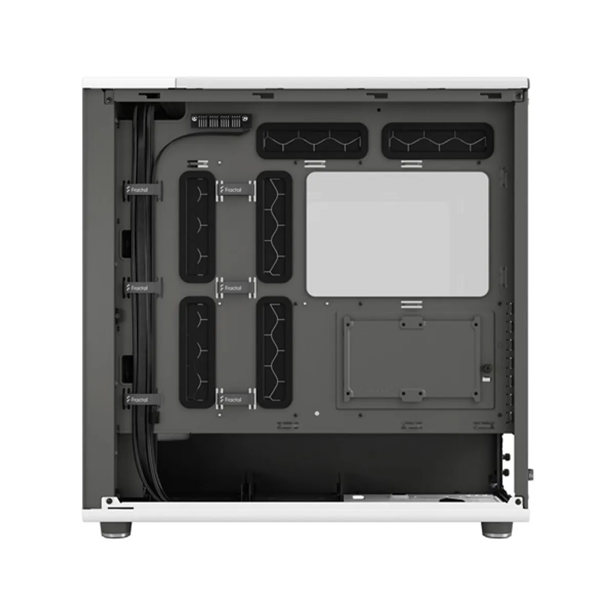 FRACTAL DESIGN FD-C-NOR1X-04 North XL Fehér USB 3.0 fejhallgató csatlakozó, mikrofon csatlakozó, 3,5 belső hely 2 db, 2,5 belső hely 2 db, beépített ventilátorok 3 #8