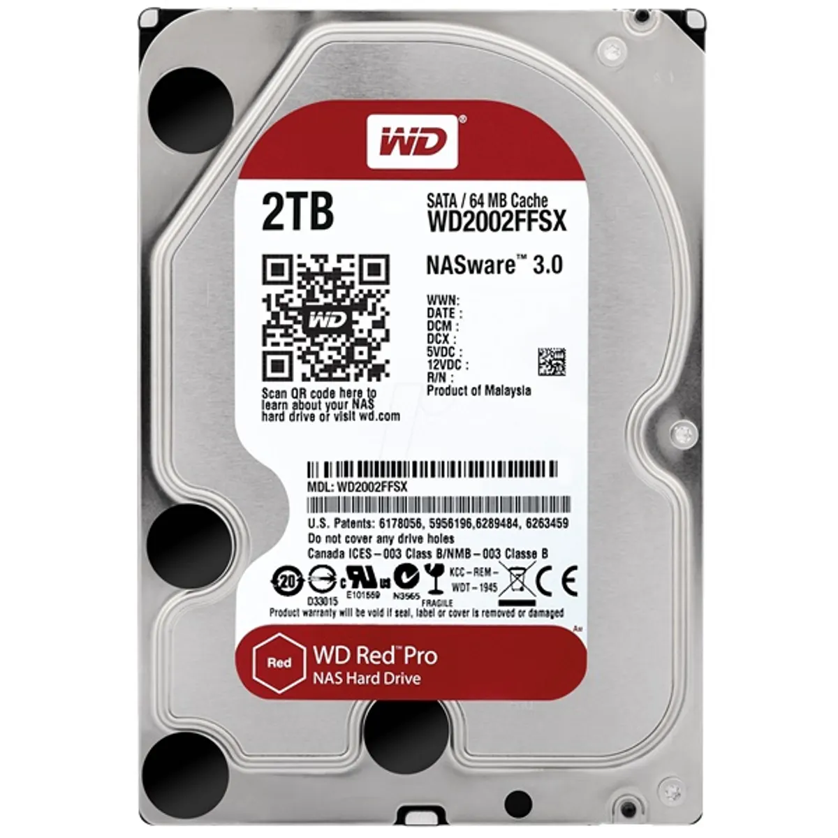 WESTERN DIGITAL WD2002FFSX WD Red Pro 2TB 3,5" SATA III 64MB 7200 rpm #1