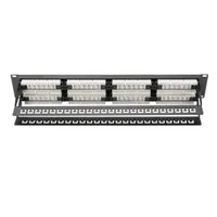 DIGITUS DN-91648U Patch panel 48-port 2U 19" Cat6 fekete #2