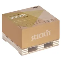Stick N 21816 KraftCube 76x76 mm 400 lap barna öntapadó újrahasznosított