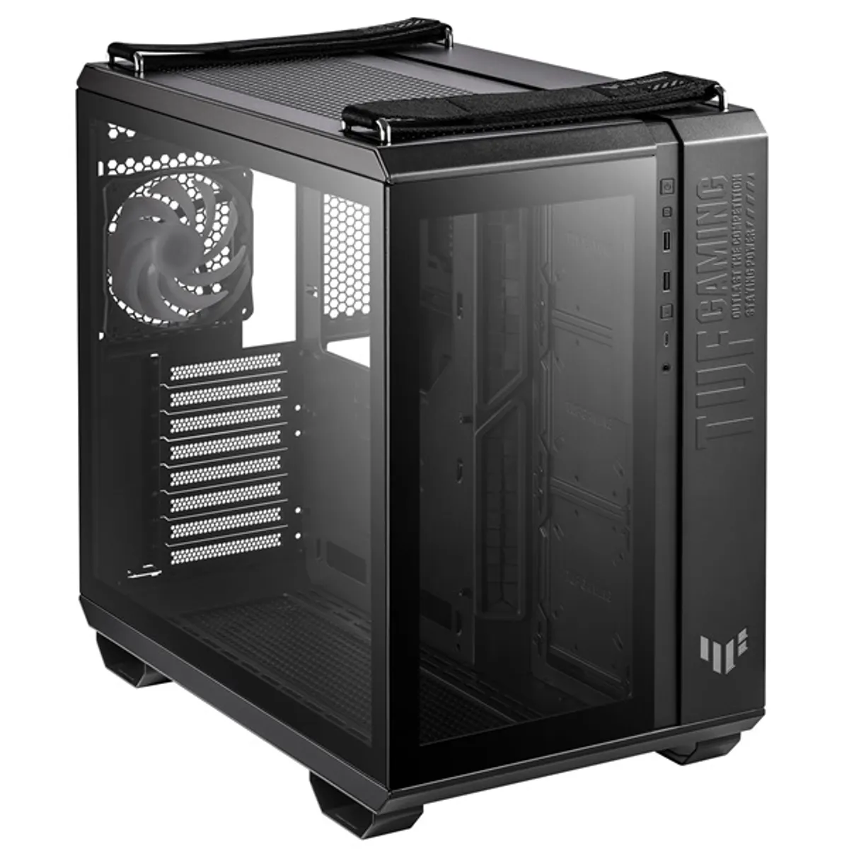 ASUS 90DC0090-B19010 GT502 PLUS fekete ATX 4 beépített ventilátor USB 3.0 fejhallgató csatlakozó #7