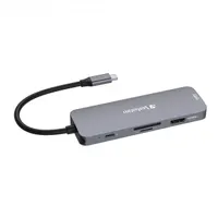 Verbatim 32151 CMH-08 8-port USB-C Pro Multiport Hub 2x HDMI 2x USB-A 3.2 Gen1 SD microSD USB-C PD 5 Gbps