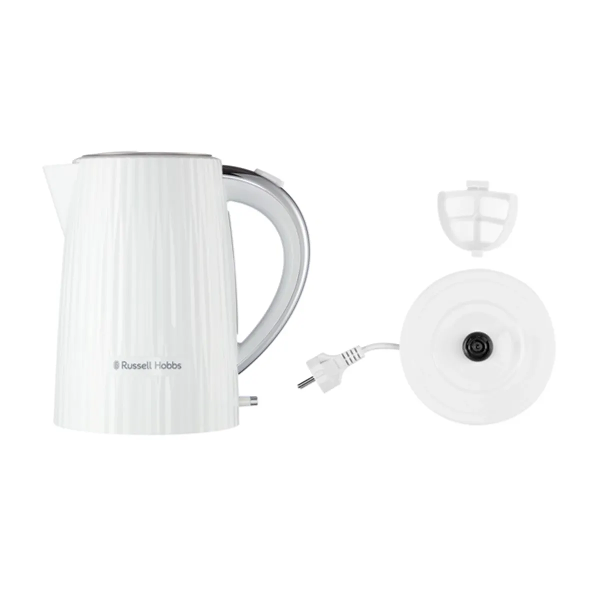 Russell Hobbs 25209016001 Eden 1,7 L fehér 360 fokos alap vezeték nélküli kancsó vízszintjelző automatikus kikapcsolás #5