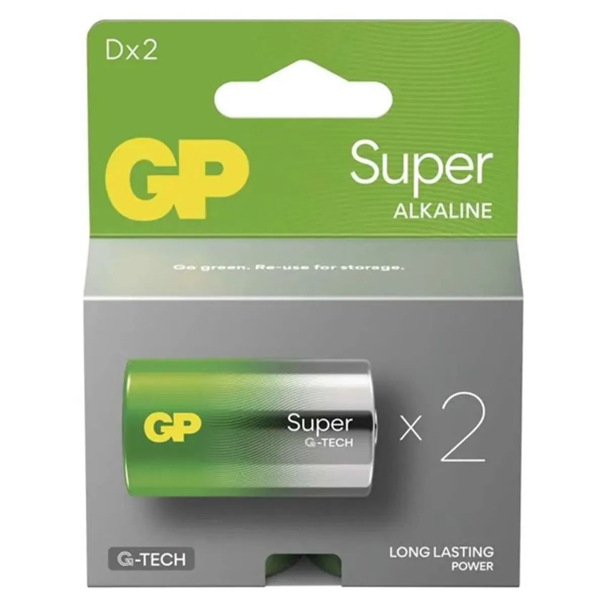 GP BATTERIES B01412 Super D alkáli elem Góliát 2db #1