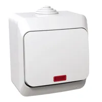 Schneider WDE000561 Cedar Plus fehér IP44 jelzőfénnyel