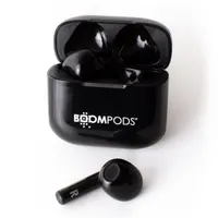 Boompods ZCOBLK Compact Buds True Wireless fülhallgató 13 mm hangszóró IP44 USB-C 5 óra üzemidő 10 m beépített mikrofon