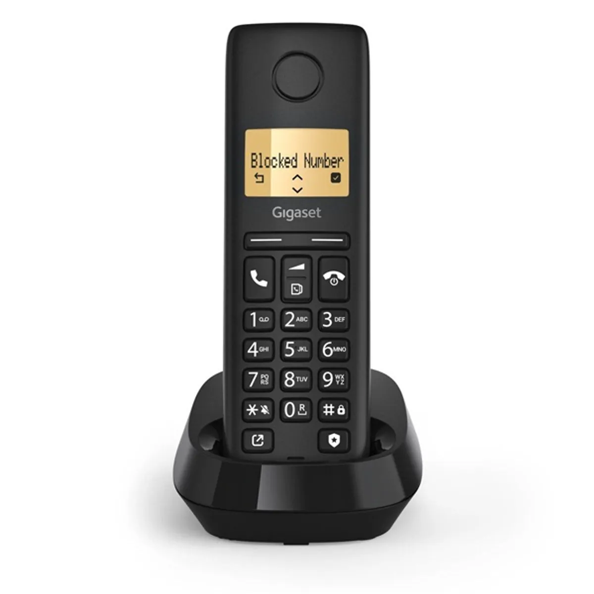 GIGASET S30852-H3105-S201 Pure 100 fekete 1,5" vezeték nélküli kézibeszélővel bővíthető hívófél azonosítás #5