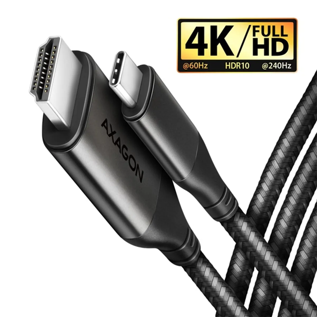 AXAGON RVC-HI2MC USB-C HDMI 2.0 kábel 180 cm fekete #1