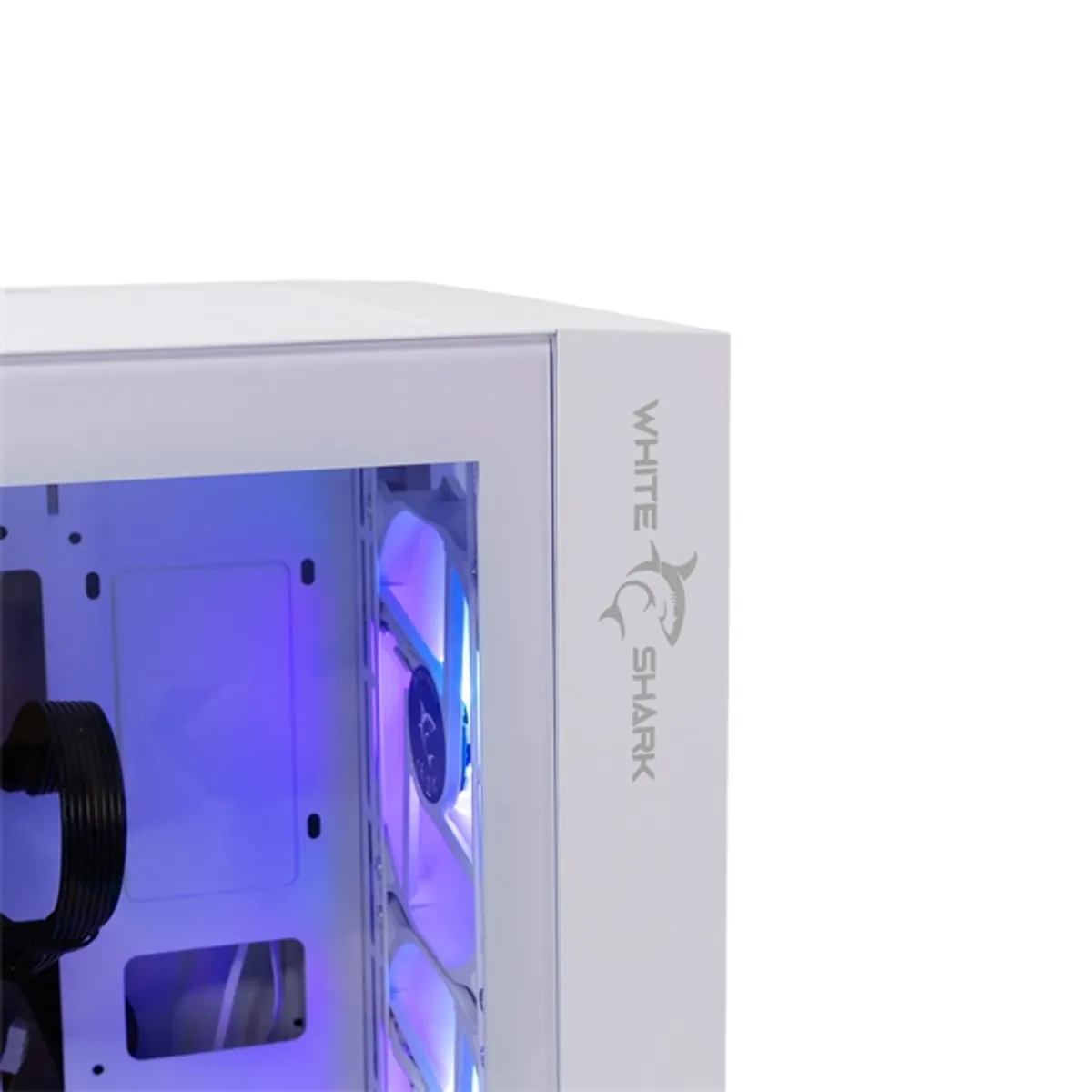 WHITE SHARK WS GCC-2401W Warhead fehér E-ATX edzett üveg 4x beépített ventilátor USB 3.0 fejhallgató csatlakozó 2x3,5 belső hely 2x2,5 belső hely #4