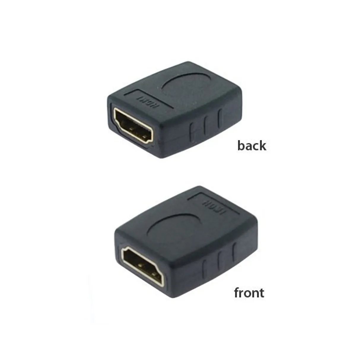 SBOX AD.HDMI-F/F/R HDMI női-női adapter aranyozott érintkezők fekete #1