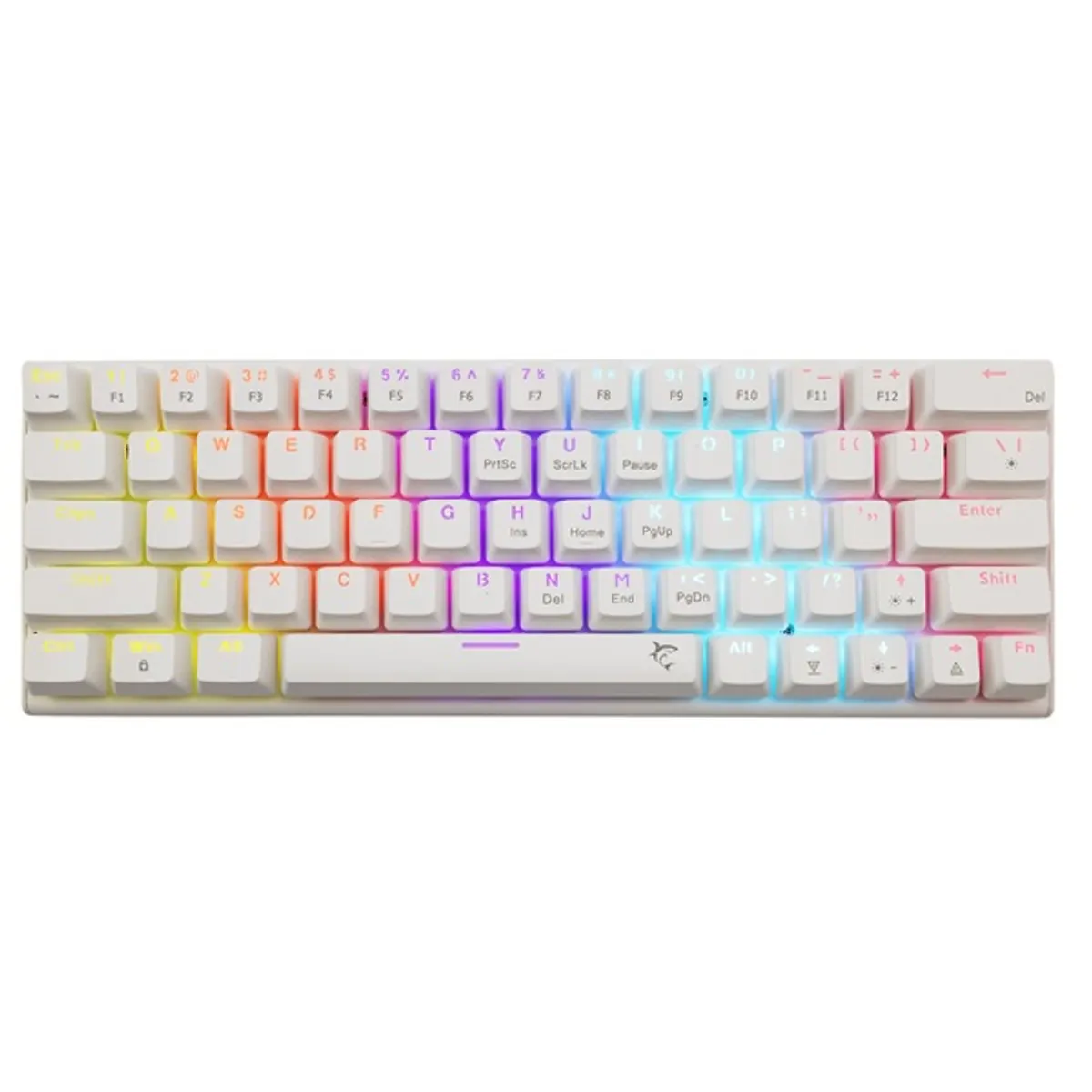 White Shark WS GK-002221V2-W/BL-US Wakizashi 2 fehér, kék kapcsoló, mechanikus Type-C RGB világítás #1