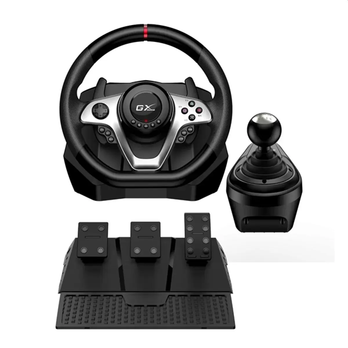 Genius 31620005400 SpeedMaster X1 900-270 fok kormány, 3 pedál, 12 gomb, PC PS3 PS4 Xbox One, 180 cm fekete #2