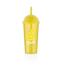 LUXPLASTIC L-00885 pohár - szívószállal 0,7 l