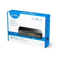 CUDY GS1006P 6-portos gigabites PoE switch 4 PoE port 1 PoE Plus port 60 W #3