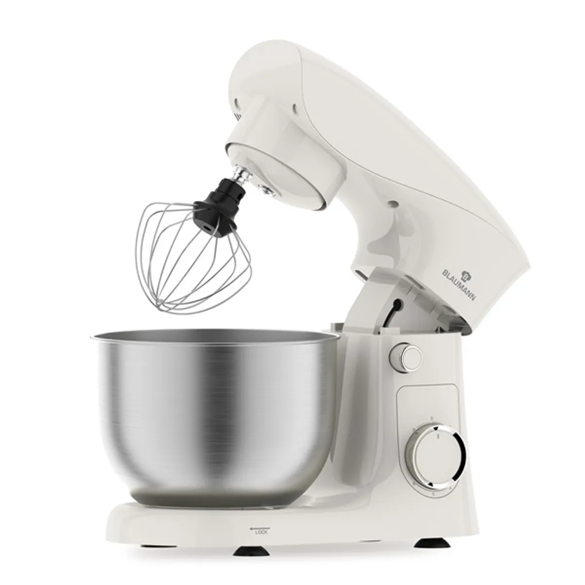 Blaumann BL-9017 bolygóforgásos robotgép 1500 W 4 L krém-ezüst rozsdamentes acél edény, 6 sebességfokozat, impulzus #1