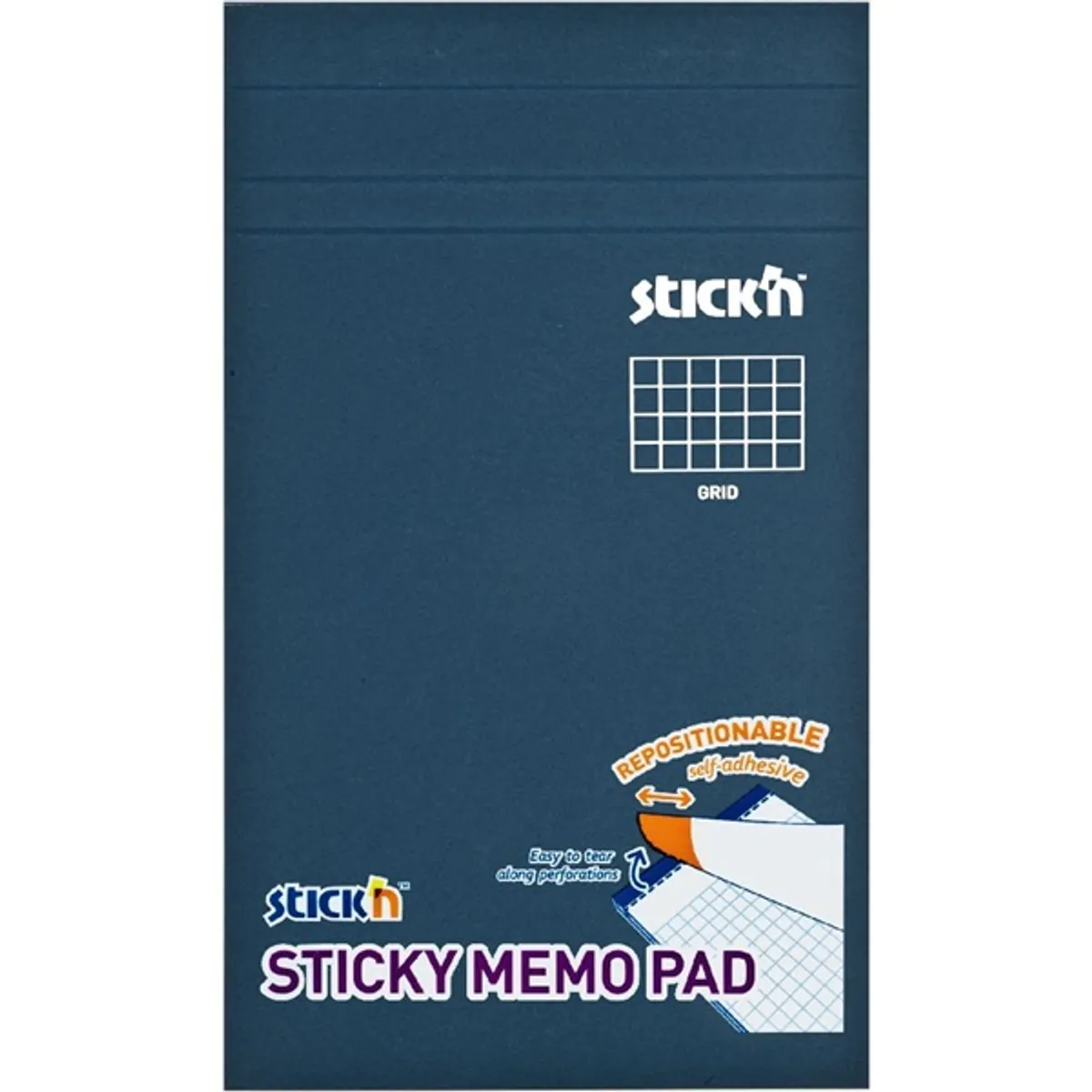 STICK N 21852 Jegyzettömb fehér 190,5x114mm 50 lap kockás öntapadós #1