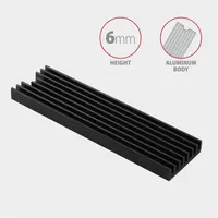 AXAGON CLR-M2L6 M.2 hűtőborda ALU 22 x 80 mm 6 mm egyoldalas és kétoldalas M.2, SATA és NVMe #3
