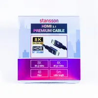 Stansson SIC-HDMI2.1-017-D Hdmi 2.1 kábel 5 m fekete mindkét vége 8k60 #2