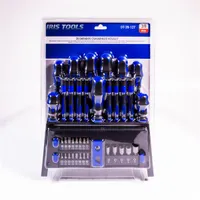 IRIS TOOLS DT-39-127 csavarhúzó készlet 39 darabos, slotted, PH, precíziós csavarhúzók, bit tartó, demagnetizáló, anya hajtó