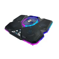 FROGGIEX FX-PC-P1-BL NitroCooling 5x ventilátor rgb világítás usb hub telefontartó fekete