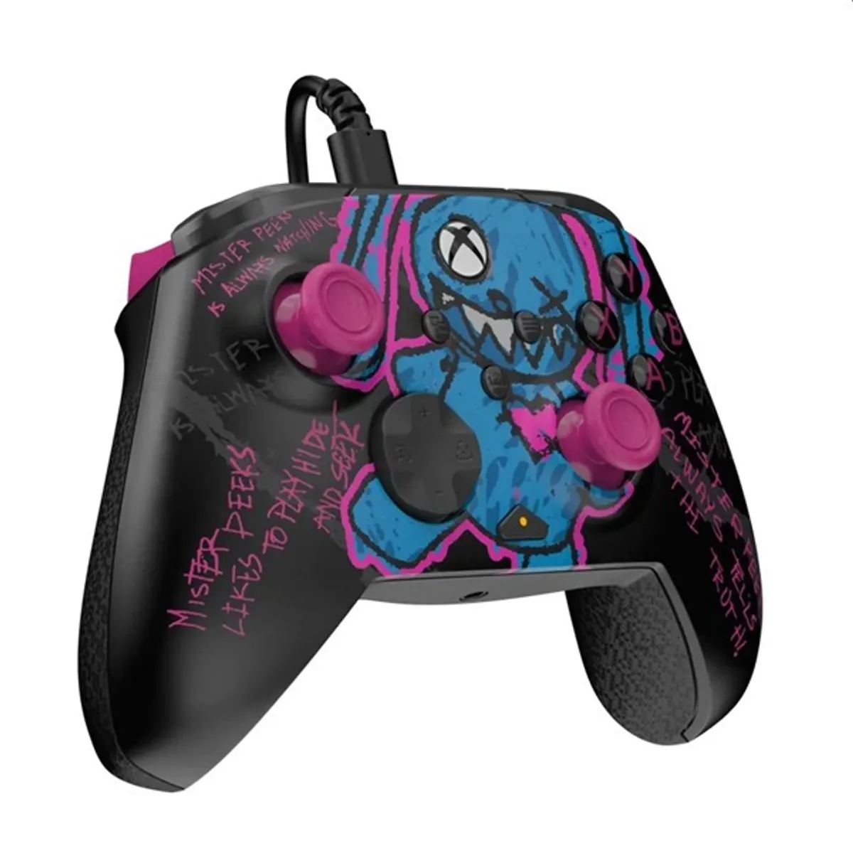 PDP 049-023-CDMP Rematch Glow kontroller fekete vezetékes 11 gomb PC Xbox One Xbox Series kompatibilis sötétben világít 250 cm #6