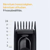 Braun 10AS490174 HC 5510 hajvágó 3-24 mm memóriazár, vezetékes és vezeték nélküli, 50 perc üzemidő, acél penge, mosható #4