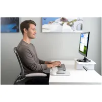 Kensington K50437EU ErgoSoft csuklótámaszos egérpad szürke 195x210 mm műbőr #10