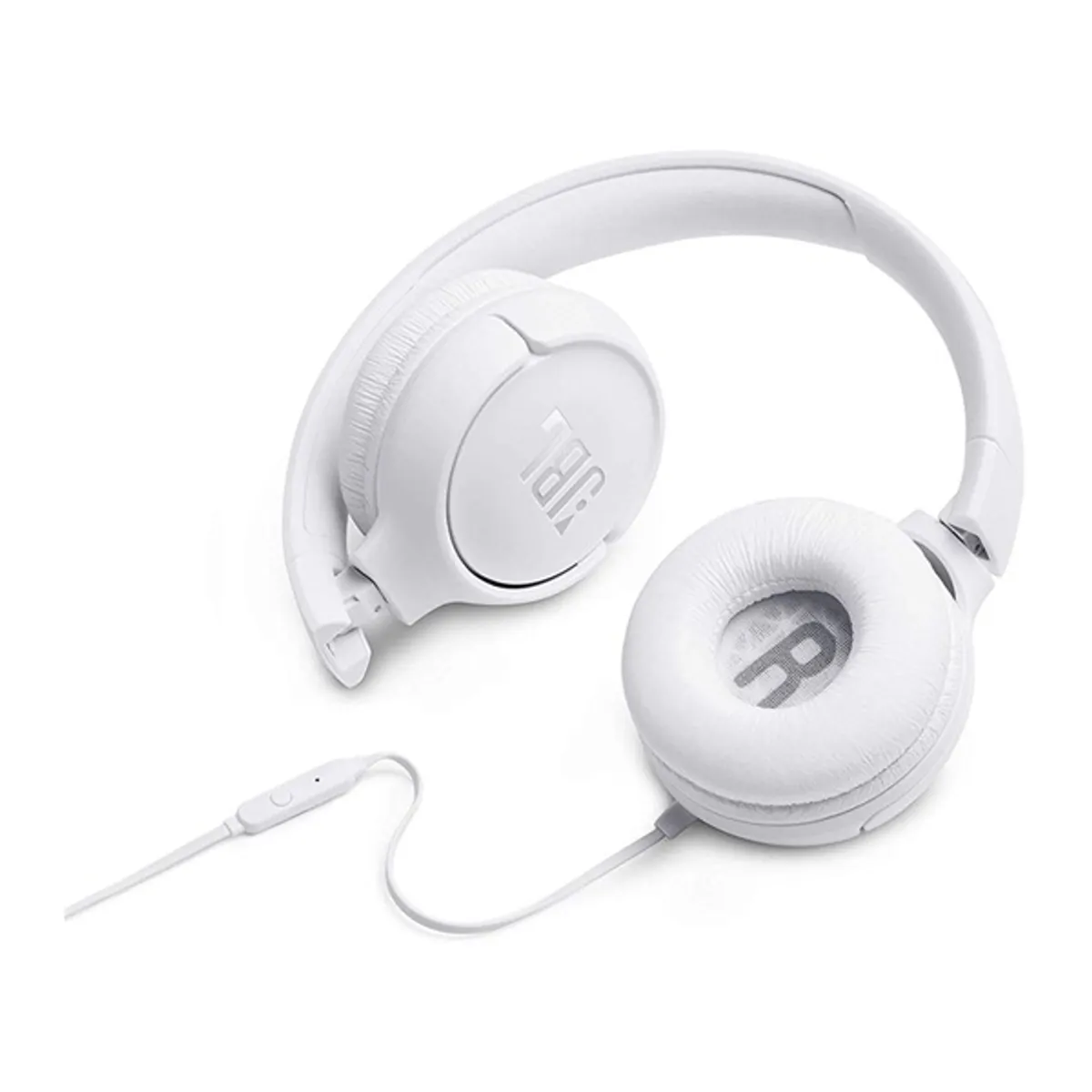 JBL JBLT500WHT t500 fehér 32 mm 32 ohm vezetékes 3,5 mm jack összecsukható 120 cm mikrofonos fejhallgató #2
