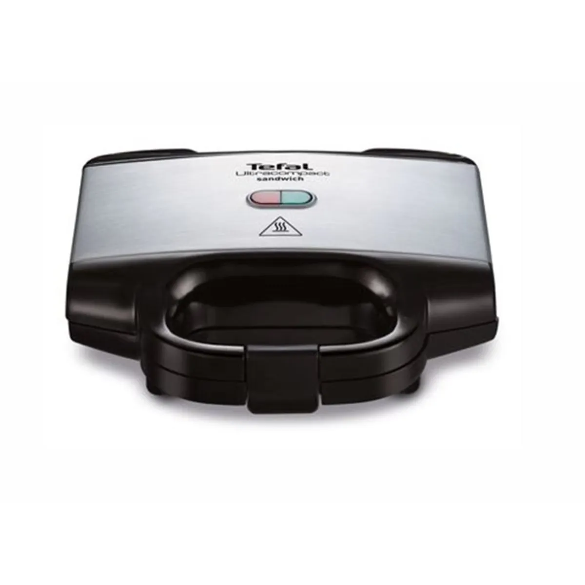 TEFAL 1500637594 2in1 szendvicssütő Ultracompact rozsdamentes acél fekete 700 W 4 db teflon bevonat jelzőfény csúszásmentes lábak #4