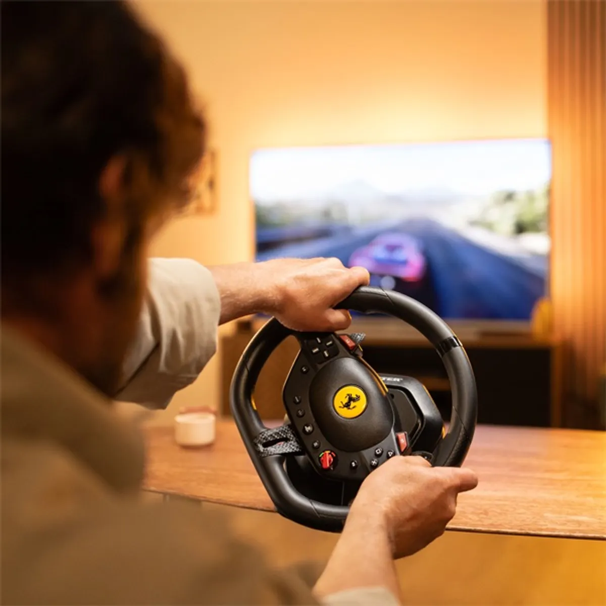 Thrustmaster 4160880 T98 Ferrari 296 GTB kormány és pedálok PS5 PS4 PC #10