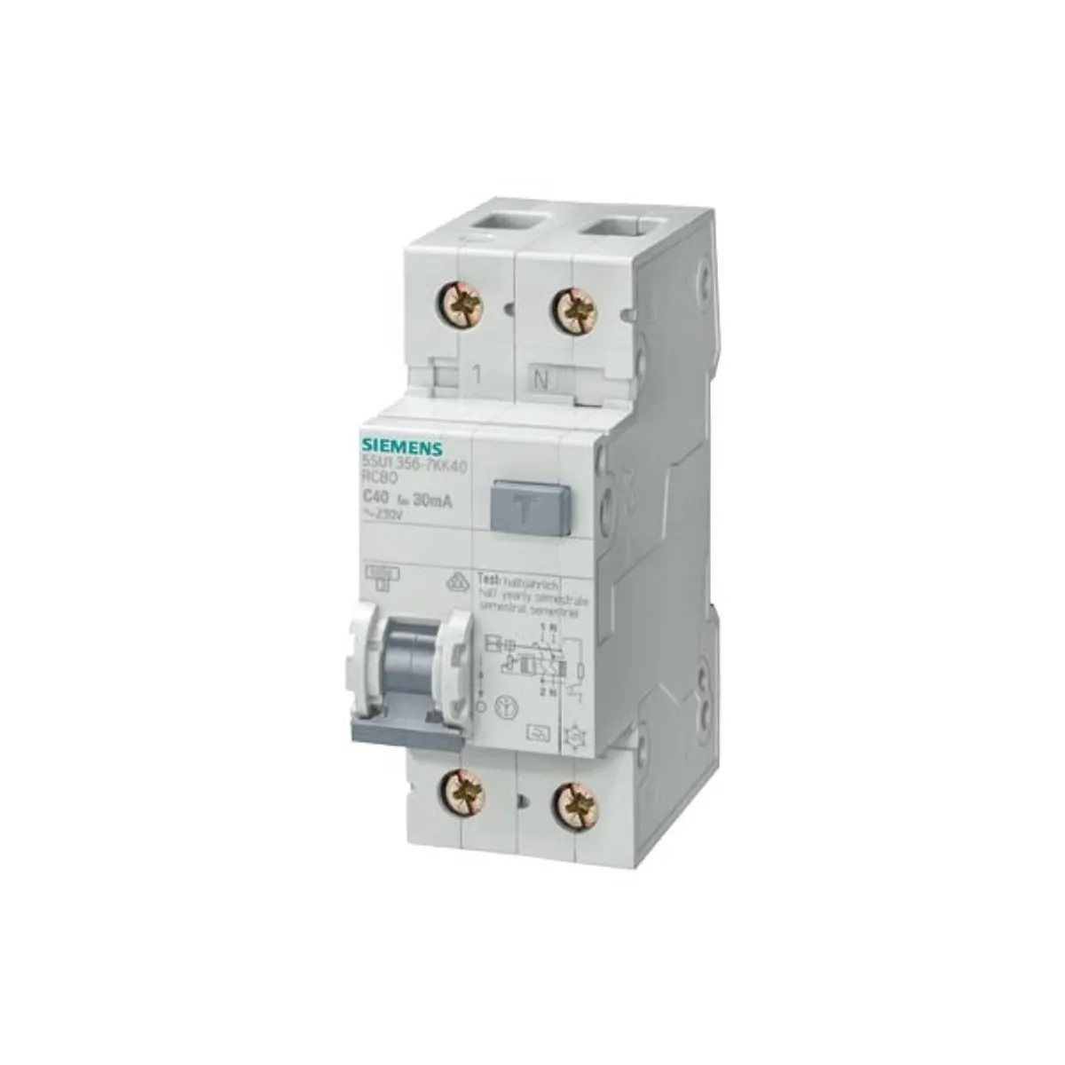 Siemens 5SU1356-6KK20 ÁVK KM A 30mA 6kA 1-N-P B 20A védőkapcsoló #1