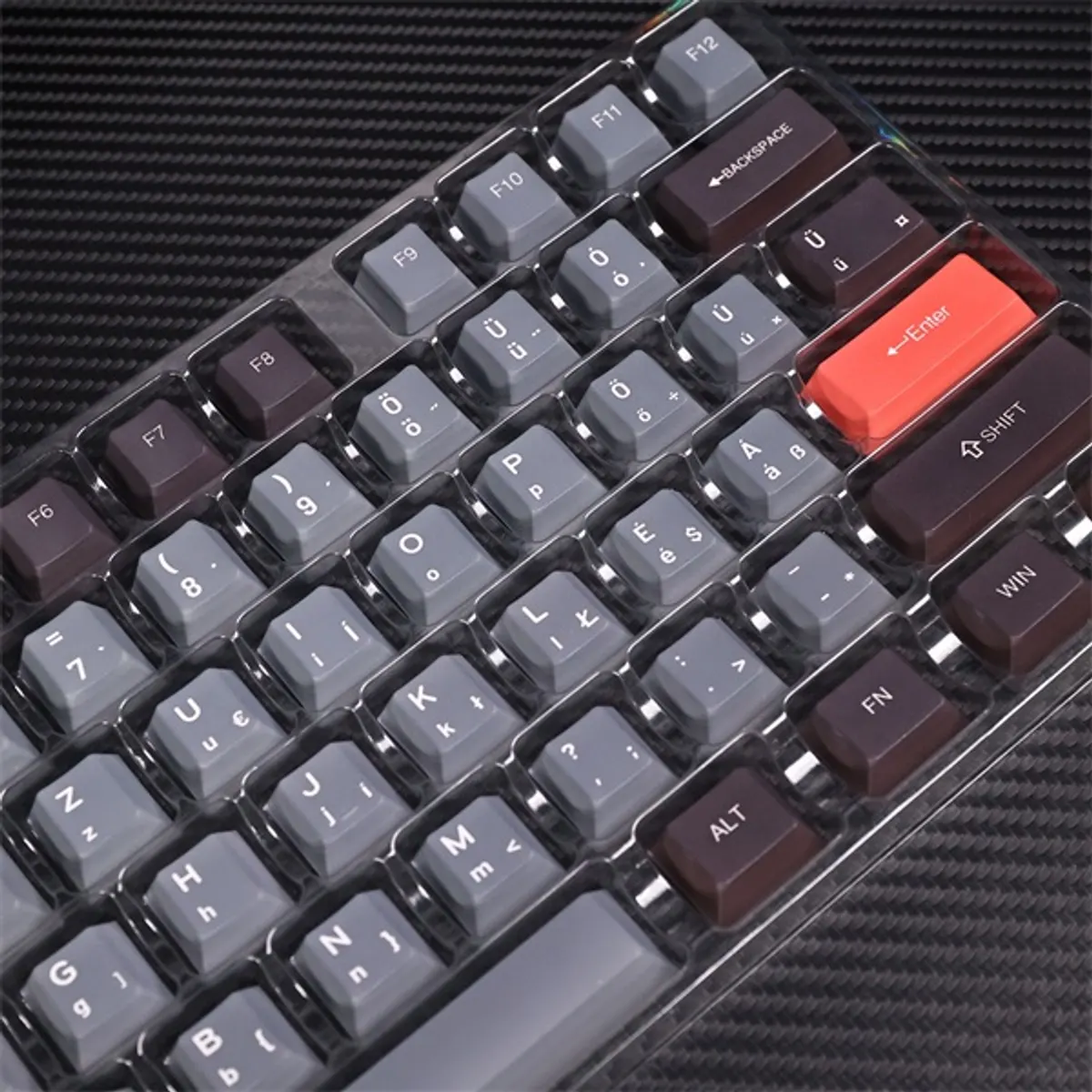 Ventaris KC-300 SLIM Phoenix keycap KC-300 slim PBT szürke-fekete Cherry kompatibilis #1