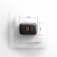 Axagon ACU-PQ67D GaN 67W töltő LCD kijelzővel 2 USB-C és 1 USB-A kimenet #4