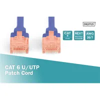 Digitus DK-1612-005/B Cat6 U-UTP patch kábel 0,5 m kék #3