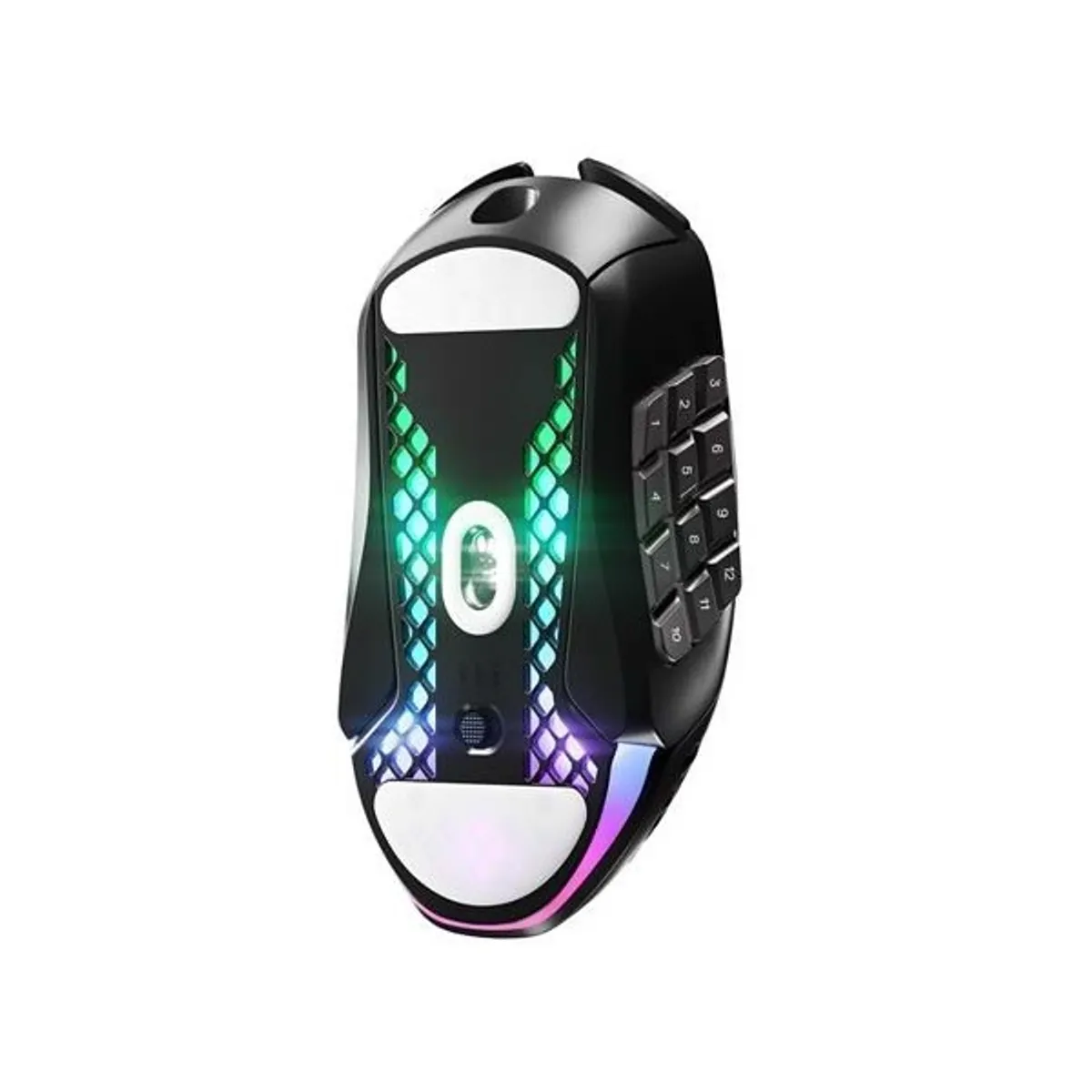 STEELSERIES 62618 Aerox 9 Wireless 18 programozható gomb 12 oldalsó panel 18000 CPI 2,4 GHz Bluetooth 5.0 IP54 AquaBarrier TrueMove Air #2